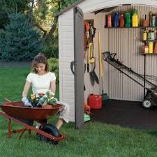 Amazon Com Lifetime 6418 8 By 5 Foot Outdoor Storage Shed Patio Lawn Garden Outdoor Storage Sheds Garden Storage Shed Outdoor Storage