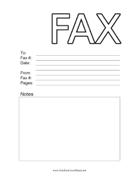 Simple Fax Cover Sheet At Freefaxcoversheets Net