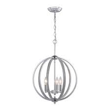 Patriot Lighting Elegant Home Alyce Chrome 3 Light Pendant At Menards