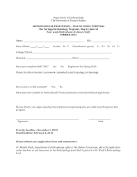 Department of Anthropology The University of Texas at Austin ARCHAEOLOGICAL  FIELD