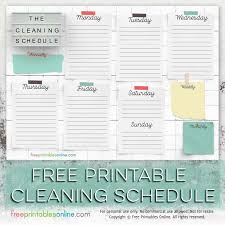 Maybe you would like to learn more about one of these? Free Printable Cleaning Schedule Template Free Printables Online