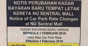 Rm4 per entry lost ticket: Yatt Rahman Parking Rate Nu Sentral Vs Kl Sentral