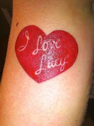 I Got This Tattoo Yesterday In Honor Of Lucille Ball And Her 100th Birthday It Was Done By Jake Betts From P Tattoos Family First Tattoo Heart Tattoo Designs