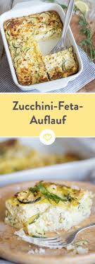 Fluffiger Zucchini Auflauf Mit Feta Und Frischen Krautern Rezept Rezepte Zucchini Feta Essensrezepte