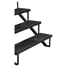 The retread with mitered return is the perfect choice for an open return staircase. Pylex Aluminum Stair Treads 11 X 48 Black 16143 Rona