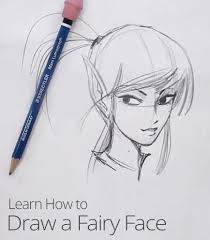 How To Draw A Fairy Face Fairy Drawings Drawings Learn To Draw