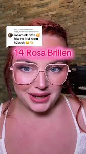 Brille Durchsichtig Rosa