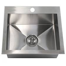 19 inch top mount / drop in stainless