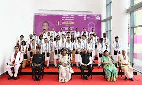Students and faculty during academic ceremony at AIIMS Kalyani