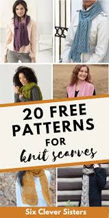 Winter cardigan knitting pattern free. 20 Gorgeous Knit Scarves All Free Patterns Six Clever Sisters