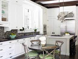 Eat In Kitchen Ideas Transitional Kitchen Sherwin Williams Alabaster Brian Watford Interi Kitchen Remodel White Cabinets Black Granite Classic Kitchens