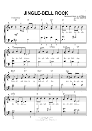 Jingle Bell Rock Christmas Piano Music Christmas Sheet Music Easy Piano Sheet Music
