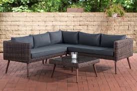 Clp Polyrattan Eck Loungeset Molde I Braun Meliert I Gartenlounge Rundrattan I Eck Sofa Glastisch I 5mm Rattandicke Jet Loungemobel Garten Gartenmobel Lounge