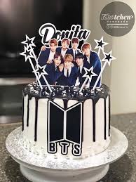 This is a cake design by debbie brown, altered a bit with the camouflage. Certified Bts Army Cake Thank You Khetchen S Cakes Facebook