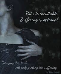 Even if you are physically healthy now, at some point you may get sick, you may get hurt, and age and physical changes will occur. Pain Is Inevitable Suffering Is Optional