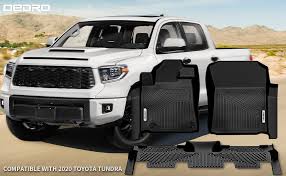 Do not fit regular and double cab. Oedro All Weather Guard Floor Mats For 2014 2021 Toyota Tundra Crewmax Cab Custom Full Set