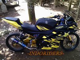 Hasil gambar untuk modifikasi motor yamaha r15 pake pelek ruji dan ban cacing