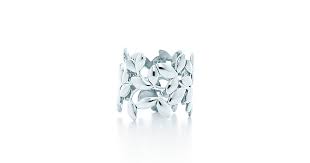 Paloma Picasso Olive Leaf Band Ring In Sterling Silver Olive Leaf Tiffany Co Band Rings