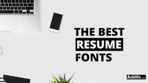 the best fonts for resumes top 12+