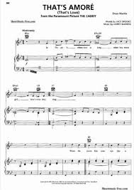 Thumbnail Of First Page Of That S Amore Piano Sheet Music Pdf By The Caddy Sheet Music Piano Sheet Music Pdf Sheet Music Pdf