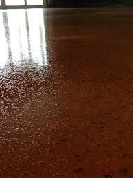 Stained Concrete Floor Honed To Expose Aggregate With Non Slip Additive In The Epoxy Topcoat Stained Concrete Concrete Floor Texture Concrete Stained Floors