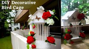 Birdcages are pretty easy to decorate with, and you can fill them up with a variety of items ranging from spooky halloween creations to potted plants and lovely. Diy Decorative Bird Cage Floral Bird Cage Home Decor Decor Piece Handmade Craft Bird House Youtube