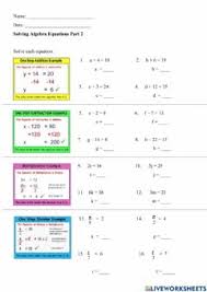 Try to remember, you always have to care for your child with amazing care, compassion and affection to be able to help him. Algebra Worksheets And Online Exercises