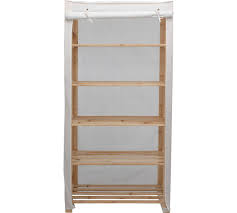 Buy Simple Value 5 Shelf Polycotton And Wood Unit Cream At Argos Co Uk Your Online Shop For Bookcases And Sh Bathroom Shelf Decor Wooden Shelf Unit Shelves