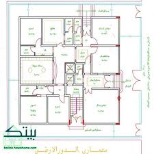 مخطط بيت دور واحد روعه House Floor Design Home Design Floor Plans Victorian House Plans