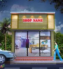 3d Creative India Very Small Shop Elevation Small Shop Design Commercial Design Exterior Shopping Mall Design