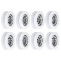 8pcs Nylon Pulley U-Groove Ball Bearing 6x21x7mm U Groove Roller Wheel