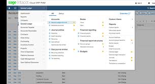 General Ledger Financial Management Software Sage Intacct