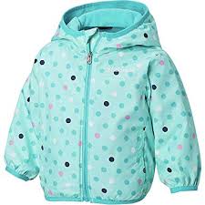 Columbia Kids Baby Girls Mini Pixel Grabber Ii Wind Jacket Infant Toddler Gulf Stream Polkadot 3t