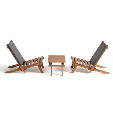 Oparon Acacia 3 Piece Garden Set Charcoal Grey La Redoute Interieurs La Redoute Pool Patio Furniture Garden Chairs Metal Outdoor Garden Furniture