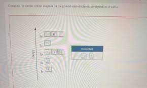 Sulfur electron configuration ground state. Complete The Atomic Orbital Diagram For The Chegg Com