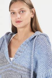 Loveshackfancy Remington Hoodie Sweater Blue Horizon Garmentory