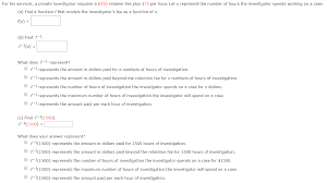 Make sure you do your research before talking to someone, and be prepared with the. For His Services A Private Investigator Requires A Chegg Com