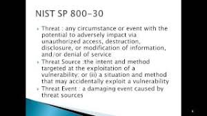I also review nist and iso standards related to information security risk management. Nist Sp 800 30 Youtube