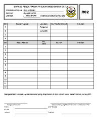 Borang pendaftaran b.tampar r02 terkini. Borang R02 Sekolah Rendah