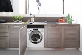 Meuble buanderie machine à laver et sèche linge. Comment Amenager Une Buanderie Nos Idees Rangement Blog Schmidt