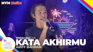 Kata akhirmu (original) recorded by _____sha_vanila and bobolion on smule. Ariff Bahran Kata Akhirmu Friday Jam 2 Live Youtube