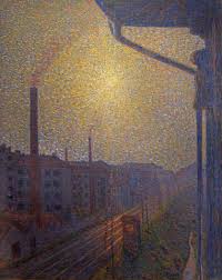 Luigi carlo filippo russolo was an italian futurist painter, composer, builder of experimental musical instruments, and the author of the ma. Luigi Russolo The Railway Track Art Print Canvas On Stretcher Glass Print