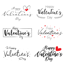 For more of our freebies for valentine's day, click here. Happy Valentine S Day Hand Lettered Messages 835030 Vector Art At Vecteezy
