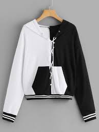 Shein Lace Up Contrast Panel Hooded Sweatshirt Source By Arianrhodkyc Contrast Hooded Lace Panel Shein Sweat 2020 Edgy Outfits Rahat Kiyafetler Svetsortler