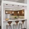 International concepts pinewood dual drop leaf pub table with storage. 1