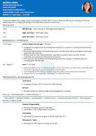 Financial managers spend much of their time analyzing data and advising senior managers on ways to maximize profits. Resume Of Banking Relationship Manager