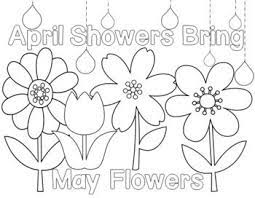 April Showers Bring May Flowers Printable May Flowers Flower Crafts Preschool April Crafts