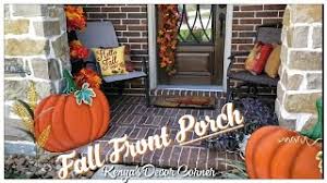 Scroll design corner decorative column is made from steel with a it can be used with any rail system for porch or patio overhangs. Fall Front Porch Decorate With Me Fall Autumn Outdoor Decor Youtube