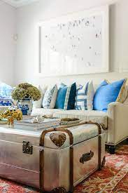 The top height after lifted is perfect for working, writing, eating. 16 Old Trunks Turned Coffee Tables That Bring Extra Storage And Character