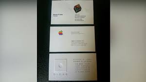 Get teachers apple personalized business cards or make your own from scratch! Steve Jobs Business Cards From His Apple Days Sell For Over 10 000 Abc News